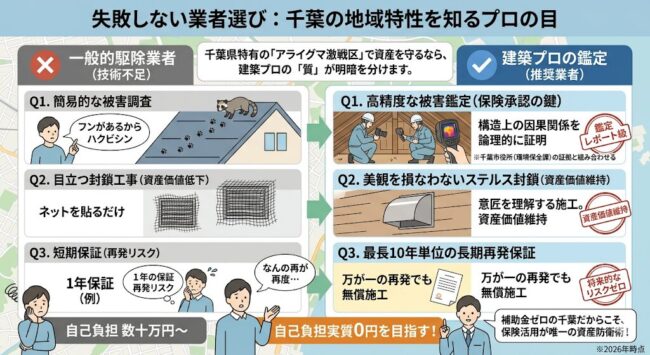 失敗しない業者選び：千葉の地域特性を知るプロの目
