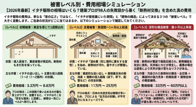 被害レベル別・費用相場シミュレーション