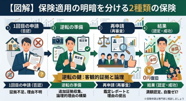 【図解】保険適用の明暗を分ける2種類の保険