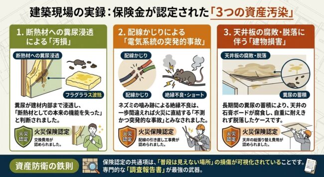 建築現場の実録：保険金が認定された3つの資産汚染
