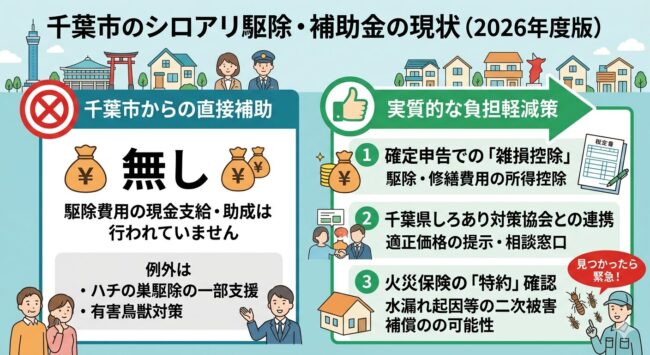 千葉市のシロアリ駆除・補助金の現状（2026年度版）