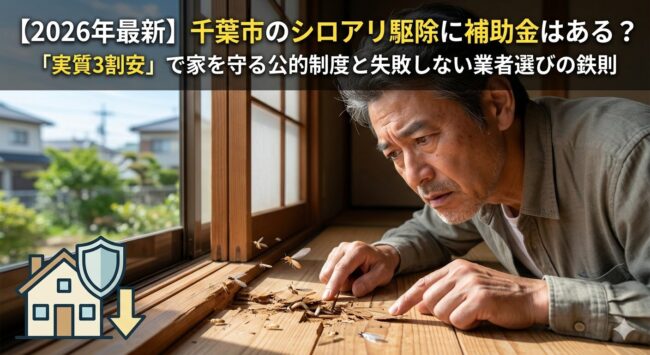千葉市のシロアリ駆除に補助金はある？「実質3割安」で家を守る公的制度と失敗しない業者選びの鉄則