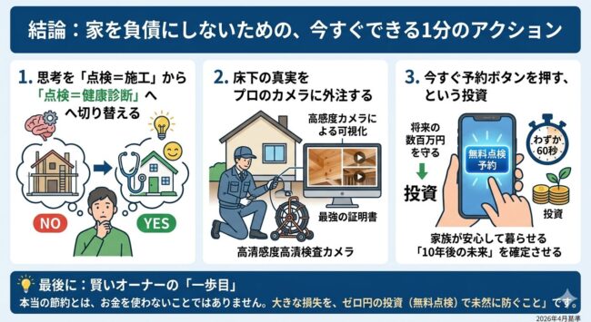 結論:家を負債にしないための、今すぐできる1分のアクション