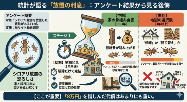 統計が語る放置の利息：アンケート結果から見る後悔
