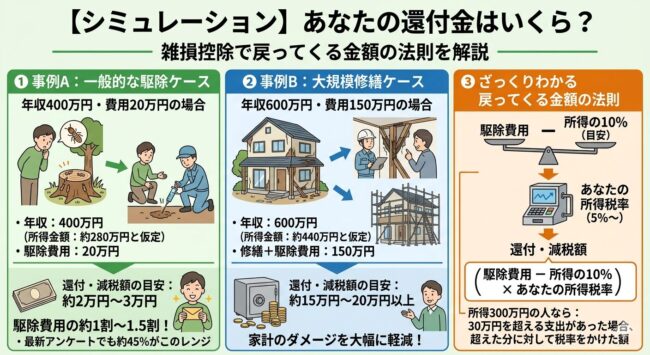【シミュレーション】あなたの還付金はいくら?