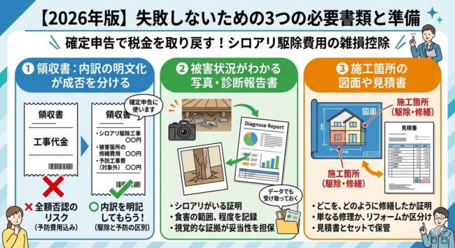 失敗しないための3つの必要書類と準備