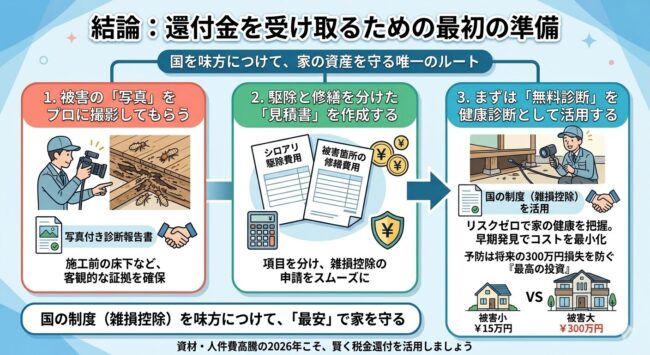 結論:還付金を受け取るための最初の準備