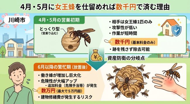 【4月・5月限定】女王蜂を仕留めれば「数千円」で済む理由