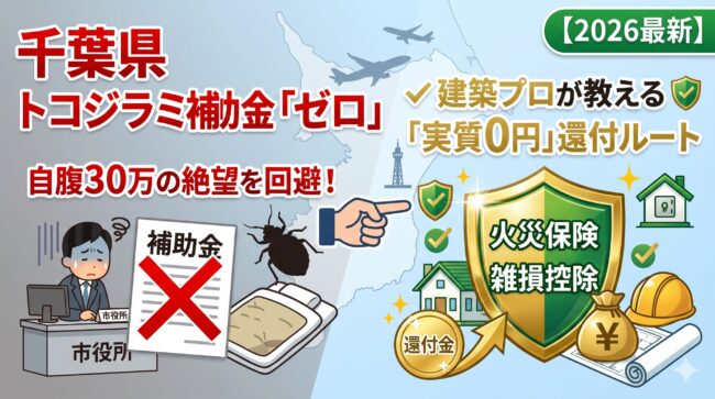 【2026最新】千葉県・千葉市のトコジラミ補助金はゼロ？自腹30万を回避し「実質0円」で根絶する資産防衛術