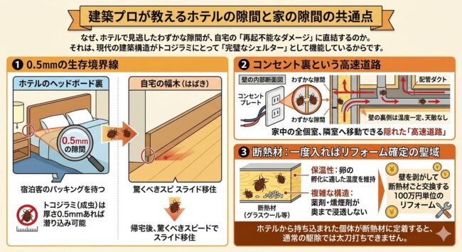 建築プロが教えるホテルの隙間と家の隙間の共通点