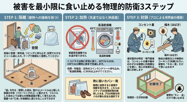 被害を最小限に食い止める物理的防衛3ステップ