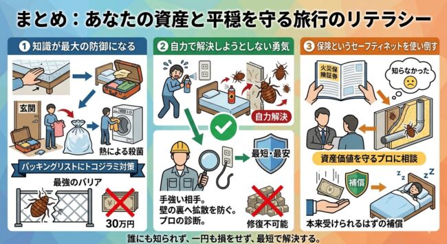 まとめ:あなたの資産と平穏を守る旅行のリテラシー