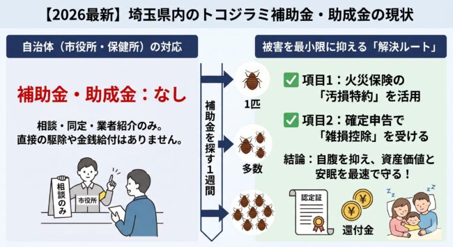 埼玉県のトコジラミ補助金・助成金の現状（2026年度）