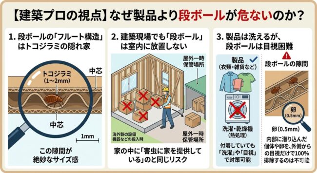 【建築プロの視点】なぜ製品より段ボールが危ないのか？