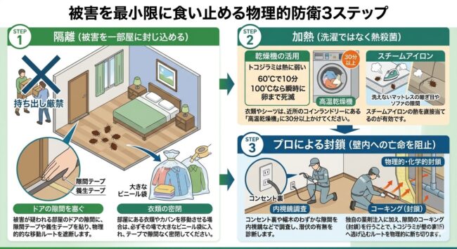 被害を最小限に食い止める物理的防衛3ステップ