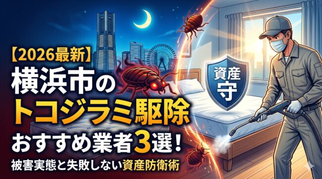 【2026最新】横浜市のトコジラミ駆除業者おすすめ3選！被害実態と失敗しない「資産防衛」の鉄則