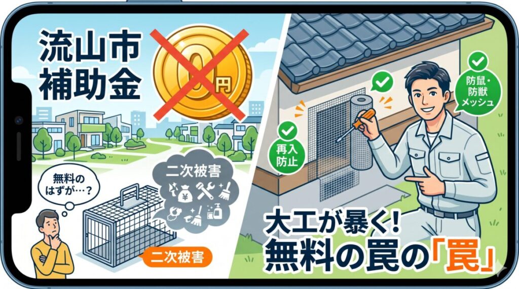 流山市のアライグマ駆除は補助金0円？大工が暴く無料罠の罠