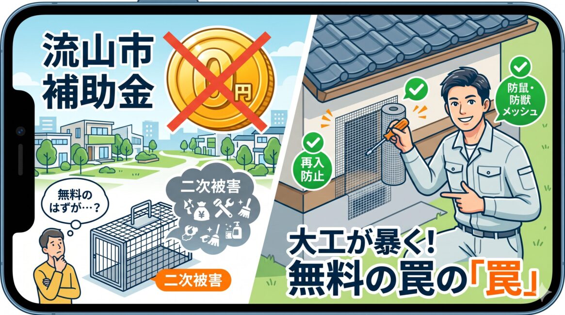流山市のアライグマ駆除は補助金0円？大工が暴く無料罠の罠