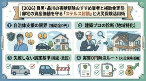【2026】目黒・品川の害獣駆除おすすめ業者と補助金実態｜邸宅の資産価値を守る「ステルス封鎖」と火災保険活用術