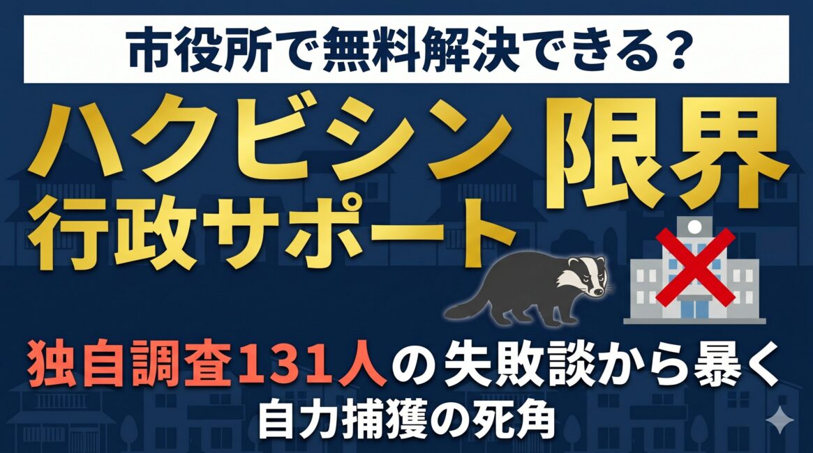 ハクビシン駆除の行政サポート徹底解説！市役所への相談手順と131人の罠貸出失敗談から暴く自力捕獲の盲点