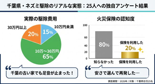 【独自調査】千葉県で実際に依頼した25人の費用と満足度