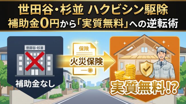 世田谷・杉並のハクビシン駆除｜補助金0円の罠と「火災保険」で実質無料にする逆転ルート【2026年最新】