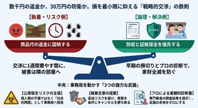 【交渉】泣き寝入りを賢い損切りに変える共通ルール