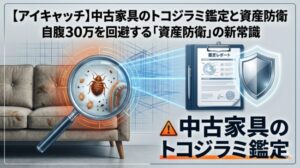 メルカリで届いた中古ソファにトコジラミが！建築プロが教える「損切り」の境界線と、駆除費用100万を回避する鑑定レポート活用術