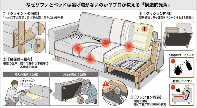 建築プロが解説!なぜ「ソファ」と「ベッド」が侵入経路ワーストなのか?