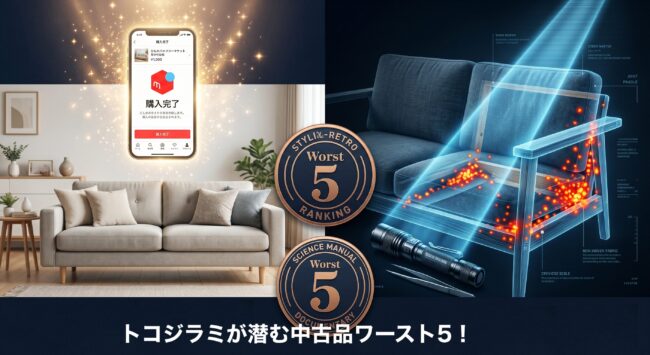 トコジラミが潜む中古品ワースト5！88人の実例と「買ってはいけない家具」の共通点