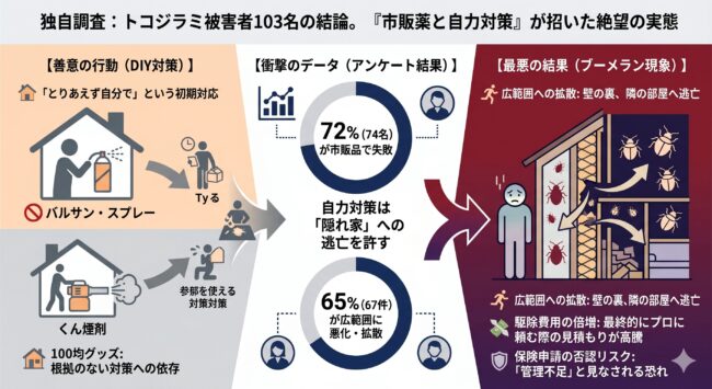 独自調査：103名が回答したバルサンと自力対策の悲劇