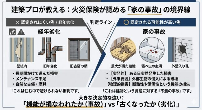 トコジラミやネズミ被害は「家の事故」：建築プロが教える火災保険認定の境界線