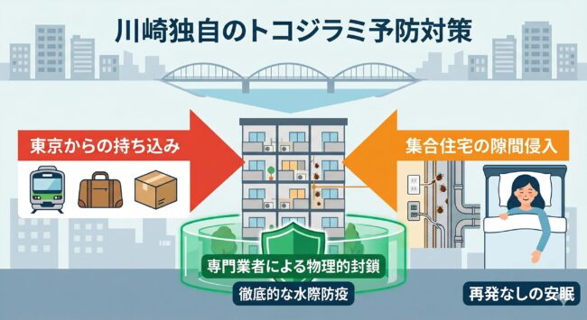 川崎特有の「トコジラミ侵入・再発」を防ぐ鉄則