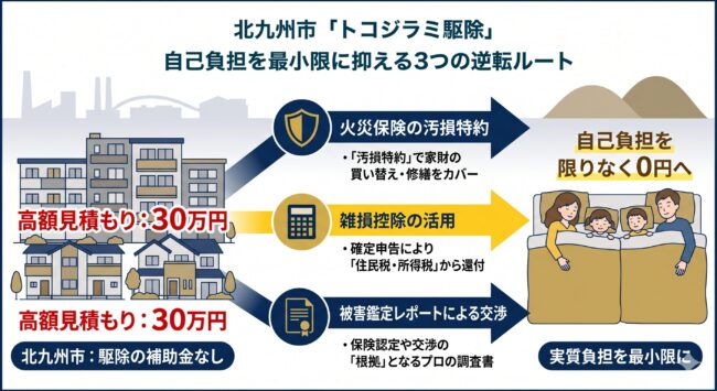 自腹30万円を回避せよ！北九州市で「実質0円」根絶を目指す3大ルート