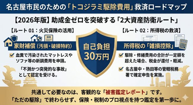 資産を守る!名古屋で「実質0円」を勝ち取る2大救済ルート