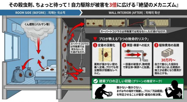 【建築プロの視点】なぜバルサン（くん煙剤）が「最悪の選択」なのか？