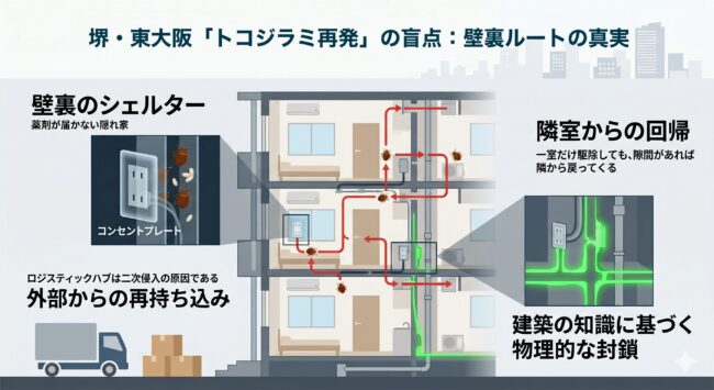 堺・東大阪特有の「再発リスク」と建築構造の盲点
