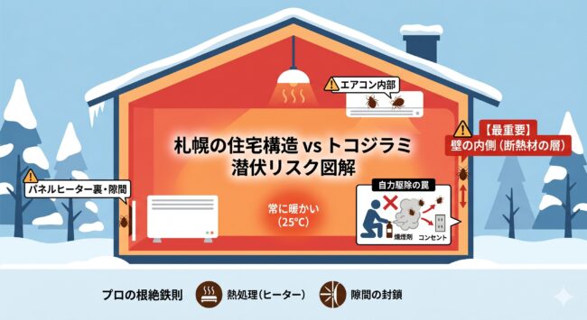 札幌の住宅構造を知り尽くしたプロが教える「根絶の鉄則」