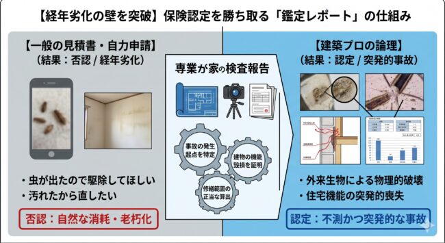 経年劣化で申請落ち！プロの鑑定レポートの真価