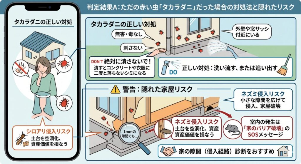 タカラダニの侵入は「家の気密性と防護バリアが壊れている」という、建物からのサイレントなSOSメッセージ