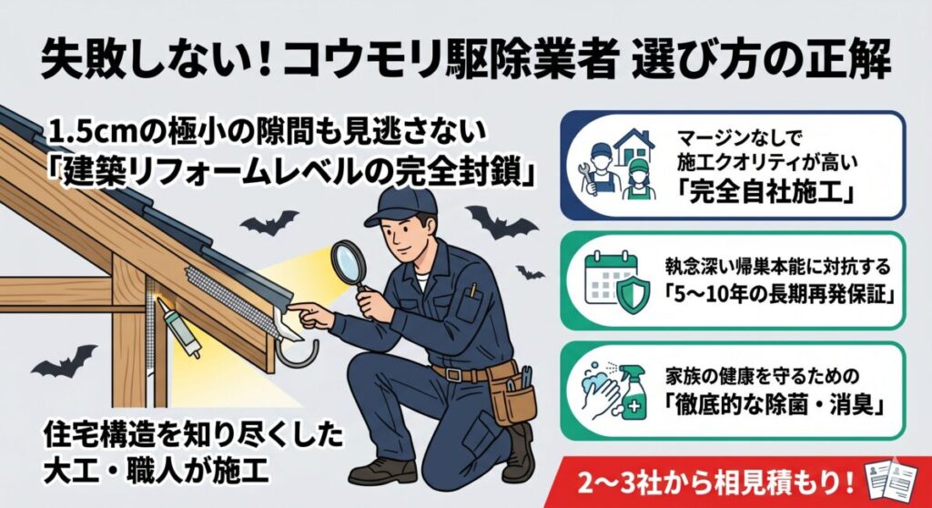 【2026最新】コウモリ駆除業者おすすめ10選！大工プロが教える「再発しない」選び方の正解