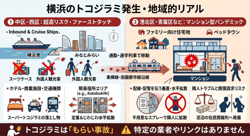 火災保険の破損・汚損特約を適用し、トコジラミの血糞被害によるマットレスや壁紙の修繕費を実質0円で補修するイメージ図